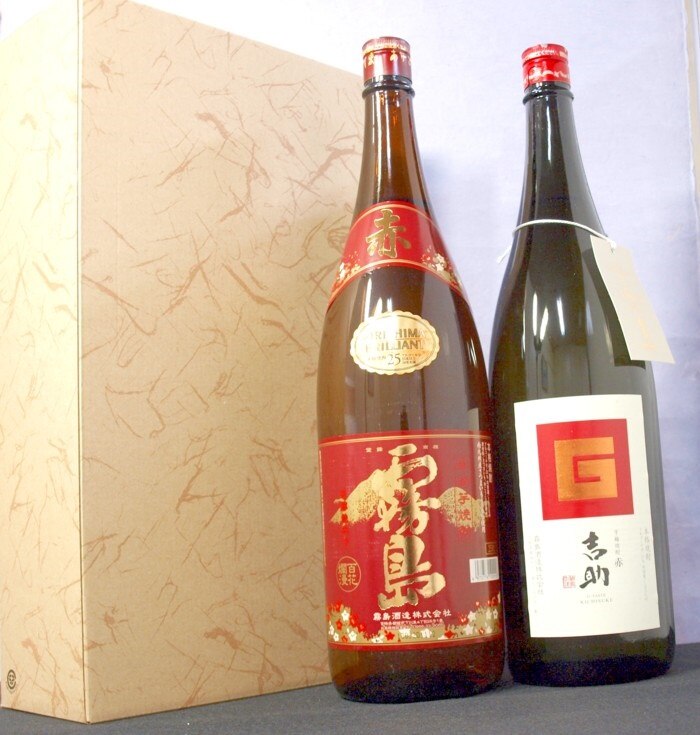 赤霧島1800ml入り 限定一部地域送料無料赤霧島と吉助赤（きちすけあか）1800ＭＬ　2本詰合せ