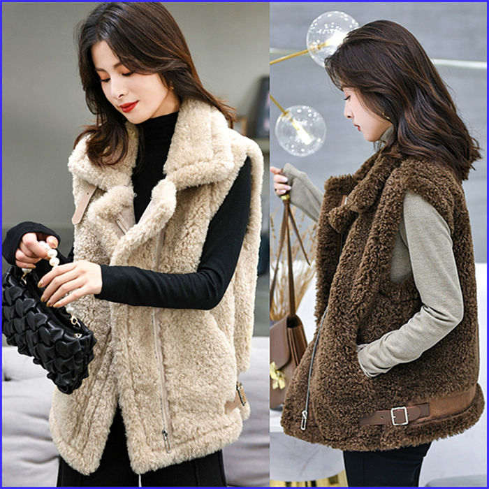 レディース冬ファーベストフェイクファーベストトップス毛皮レディースファッショントップスベストジレ 5,450円