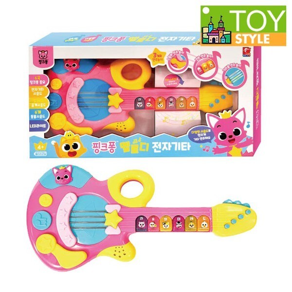 Pinkfong メロディ 電子ギター 楽器 おもちゃ