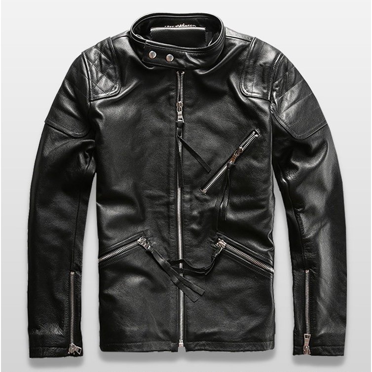 本革ジャケット バイク用 レザージャケット メンズ 革ジャン 牛革 バイクジャケット バイクウェア