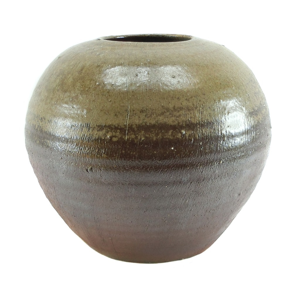 【備前焼】吉本正 作 壷 桐箱入り 花瓶 _ 未使用 Sランク