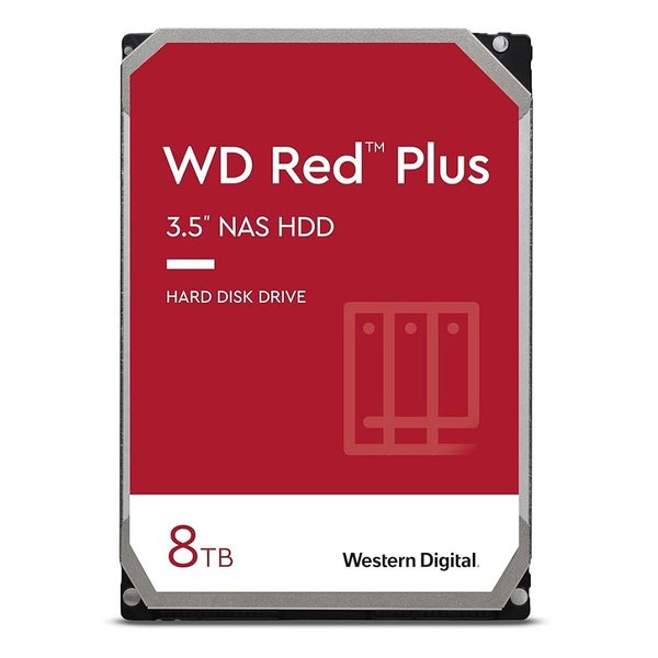 3.5インチ 8TB HDD Red Plus NAS RAID CMR SATA6G接続 内蔵ハードディスク WD80EFPX