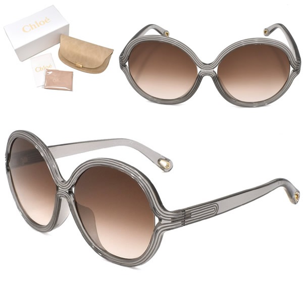 サングラス CE742SA-035 アジアンフィット UVカット レディース クリアグレー ブラウングラデーション