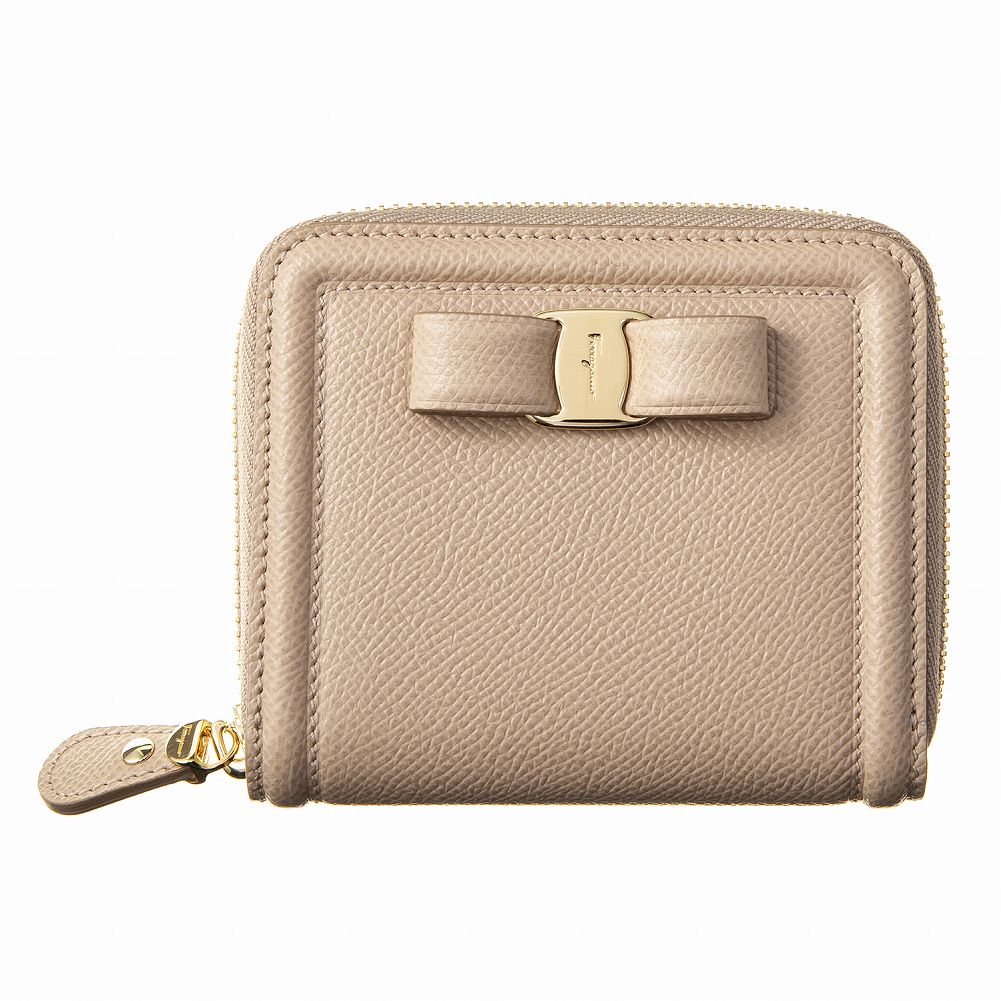 ラウンドファスナー折り財布 22D156 683536 レディース MACADAMIA