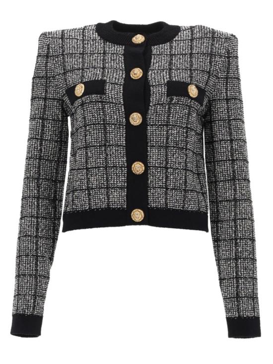 BALMAIN Women Knitwear GF1KL000KJ48 EER Grey
