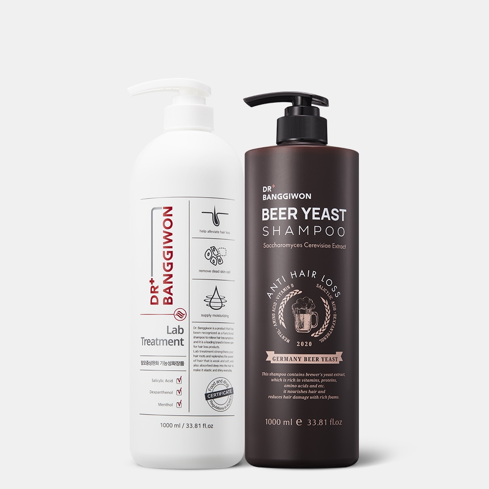 [混合セット]ドクターバンギウォンビール酵母脱毛シャンプー1L+ラップトリートメント1L/ビオチン脱毛症状緩和