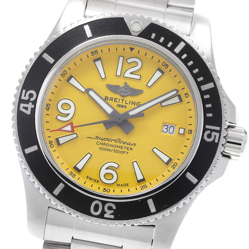 ブライトリング BREITLING A17367 スーパーオーシャン デイト 自動巻き メンズ 良品 _934168【中古】