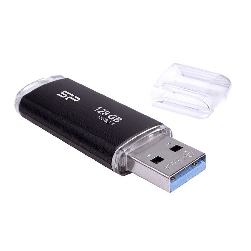 SILICONPOWER　USBメモリーBlaze B02[128GB/USB3.1/キャップ式]　SP128GBUF3B02V1K