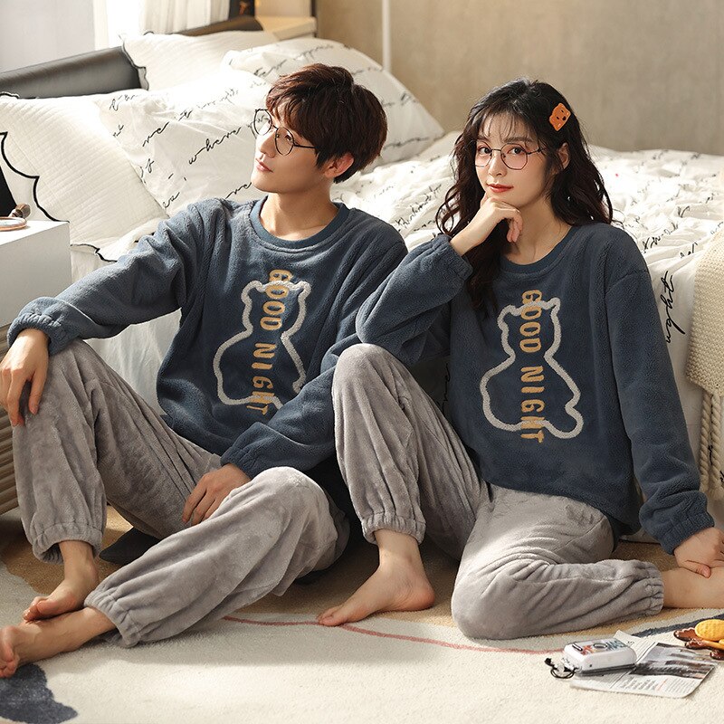 ペア パジャマ 冬 もこもこ パジャマ 結婚祝い ギフト セット プレゼント ルームウェア 着ぐみ9