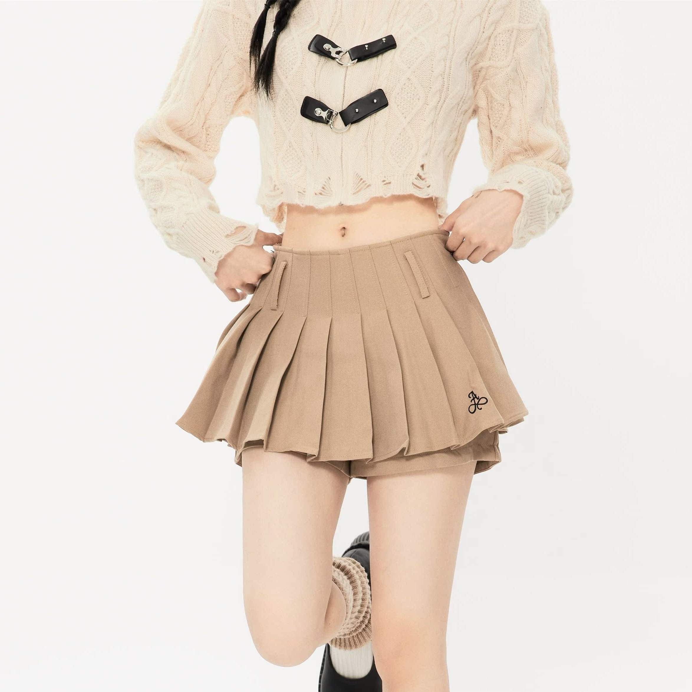 ボトムス パンツ ズボン ショートパンツ ミニスカート プリーツスカート スカート風 ミニ丈 プリーツ かわいい 大人可愛い きれいめ カジュアル おしゃれ かっこい 大人女子 こなれ感 レトロ
