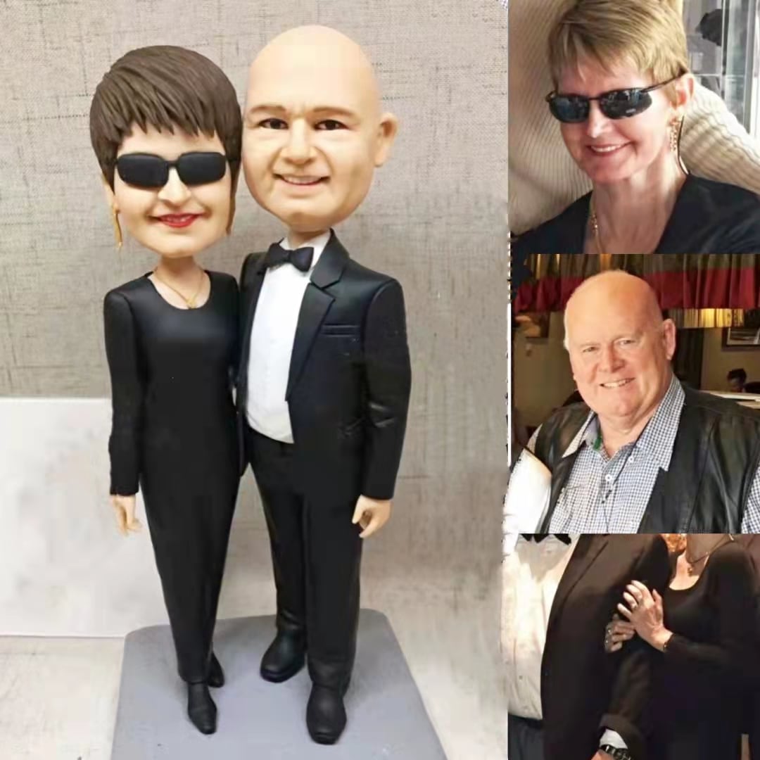 【オーダーメイド】3D肖像画 似顔絵 人形 フィギュア 結婚祝い 周年記念日 カップル 彼氏 彼女 夫婦 両親 贈呈品 記念品
