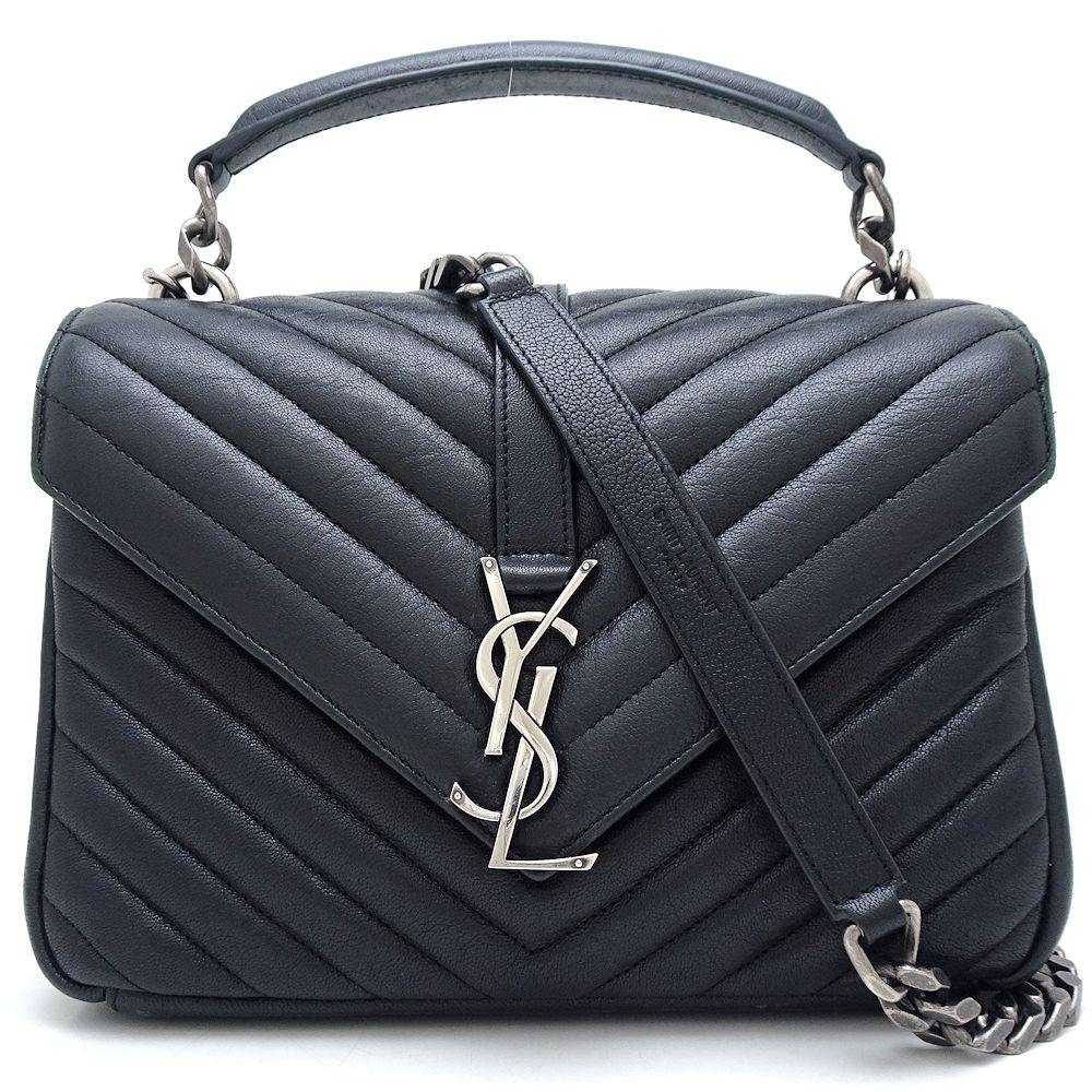 428056 2Wayハンドバッグ レザー ブラック/352038【中古】