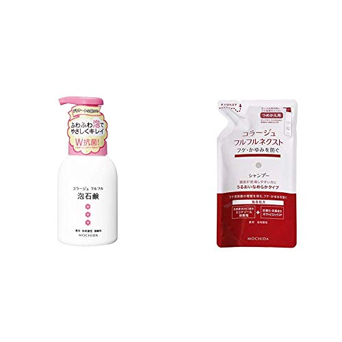【セット買い】コラージュフルフル 泡石鹸 ピンク 300m L (医薬部外品) & ネクストシャンプー うるおいなめらかタイプ (つめかえ用) 280mL (医薬部外品) 2個 (x 1)