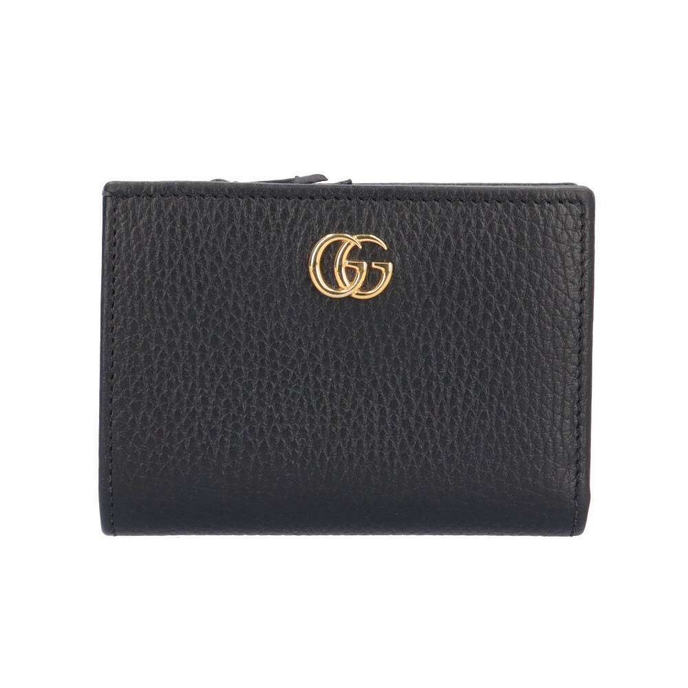 グッチ 日本限定 ダブルG 二つ折り財布 レザー 772738 GUCCI 中古 美品
