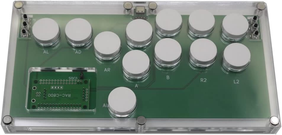 FightBox B1-MINI-PC-DIY アーケードコントローラー 超薄型 ホットスワップ 白