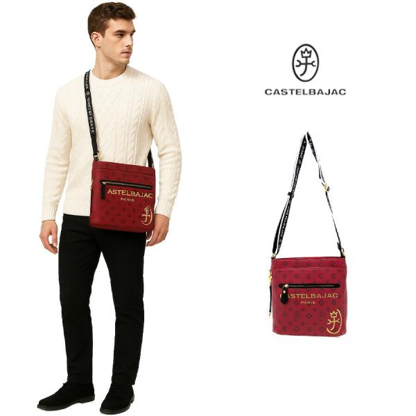 CASTELBAJAC サシャ B5ショルダー クリスマス限定色 ショルダーバッグ 斜め掛け 普段使いユニセックス メンズ レディース プレゼント ギフト レッド 048182 13,838円