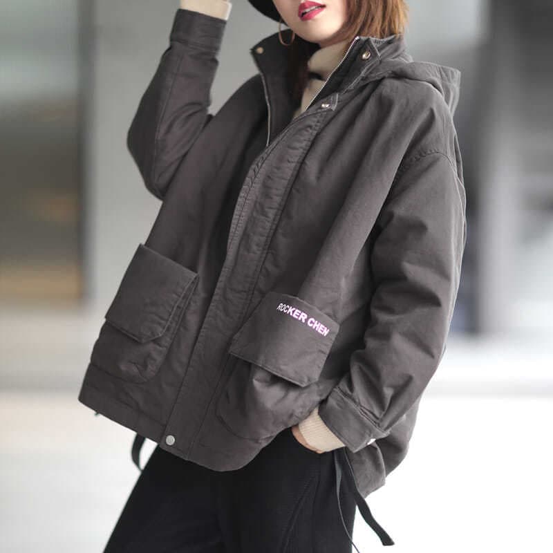 大人気 秋冬新作 ジャケット アウター パーカー厚手作業服ゆとり アウター保温防寒大きいサイズ カジュアル綿服綿コート 母の日