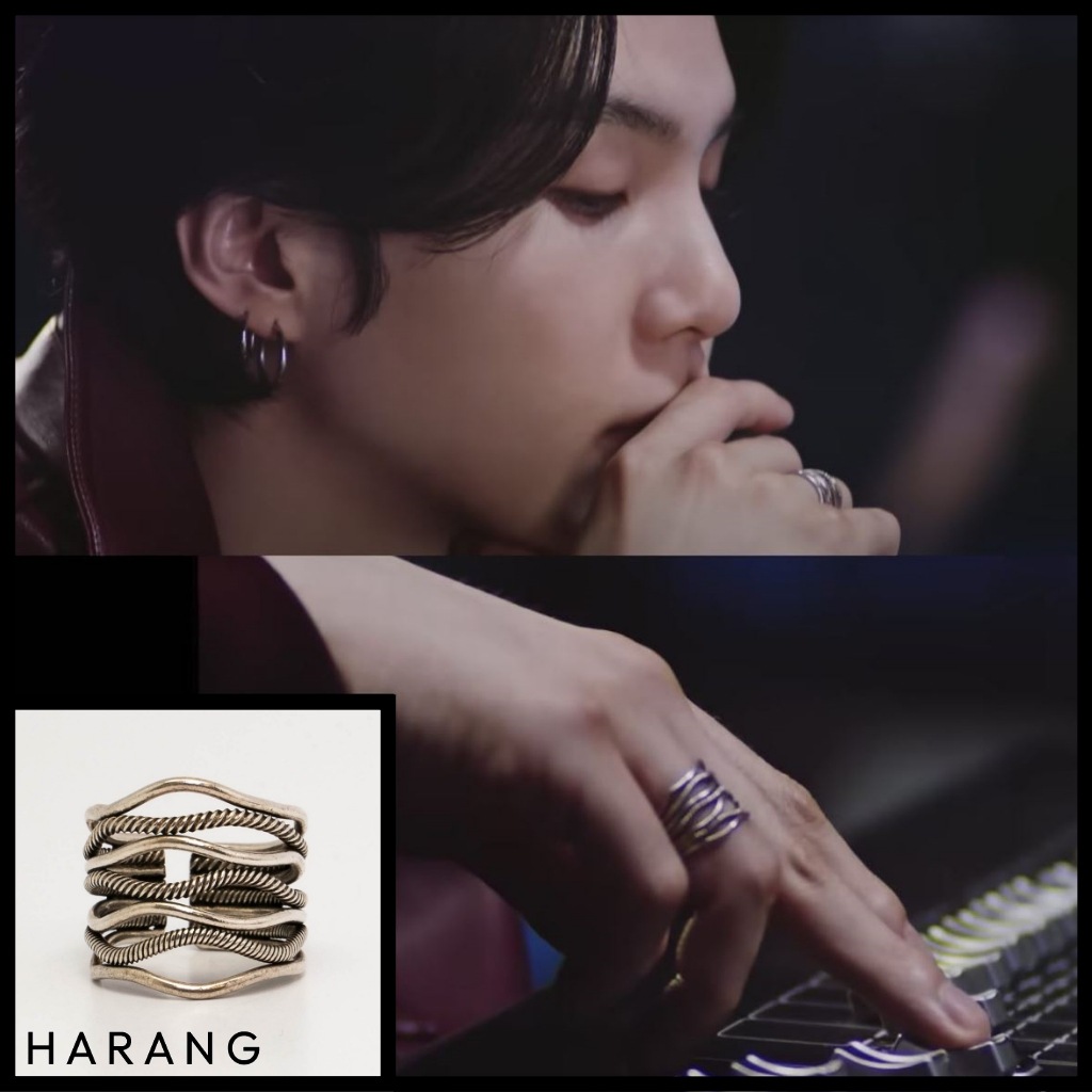 【HARANG】 HR96R RING リング 指輪 [BTS SUGA着用] BTS シュガ着用 BTS ジョングク着用 リング BOLD ROPE CROSS RING HARANG リング
