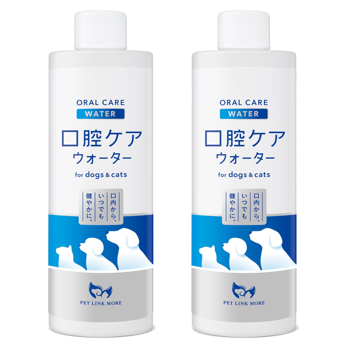 PETLINKMORE 口腔ケアウォーター 犬用 猫用 液体歯磨き デンタルケア 歯石取り 歯垢除去 口臭ケア 飲料にまぜるだけ