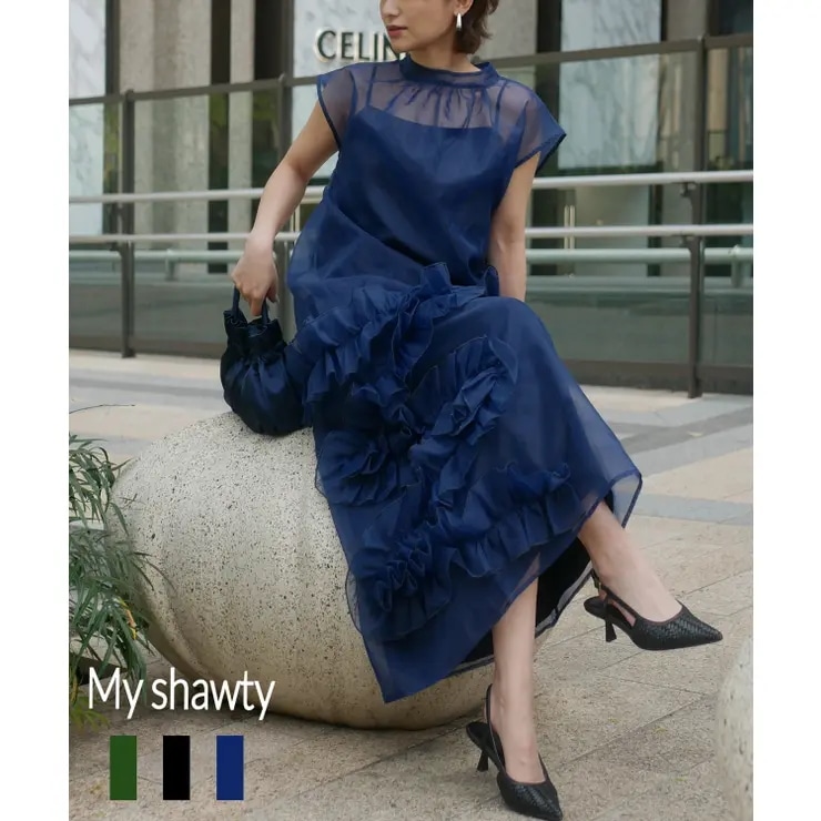ORGANDY VOLUME DRESS