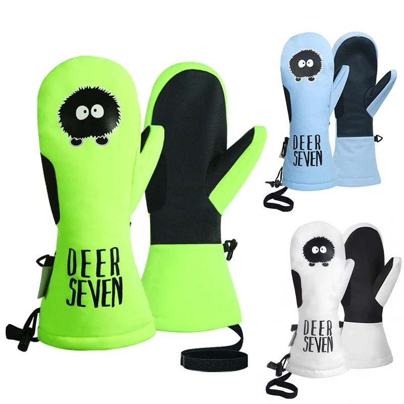 ナカイ7プロのスノーボードスキーグローブ防水女性男性冬暖かい雪のミトン-30スキースノーモービルガール2023