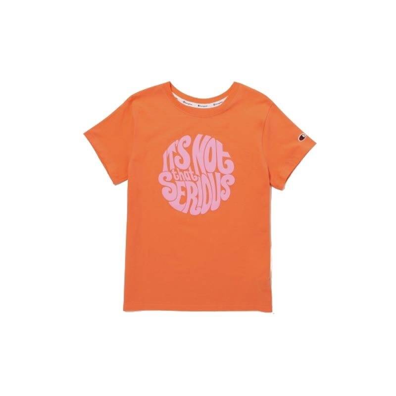 国内店舗限定 チャンピオン レディース グラフィック半袖Tシャツ Normal オレンジ 576859