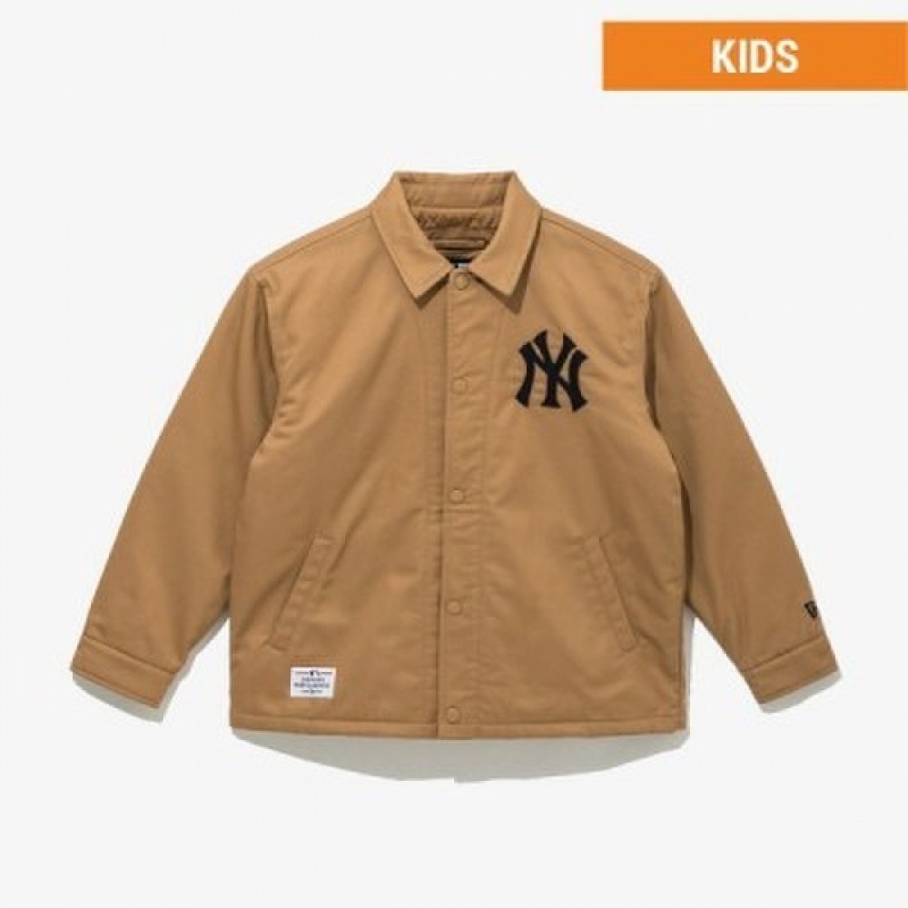 MLB キッズ ニューヨーク ヤンキース パディッド コーチ ジャケット シナモン