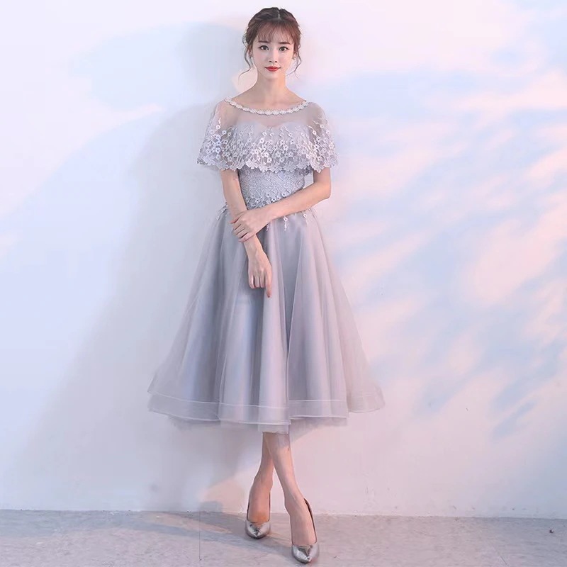 パーティードレス ワンピース 結婚式 ミモレ丈 レース フォーマルドレス お呼ばれ 服装 親族 大きいサイズ 大人 母二次会 入学式 卒業式 同窓会 成人式 謝恩会 6,524円