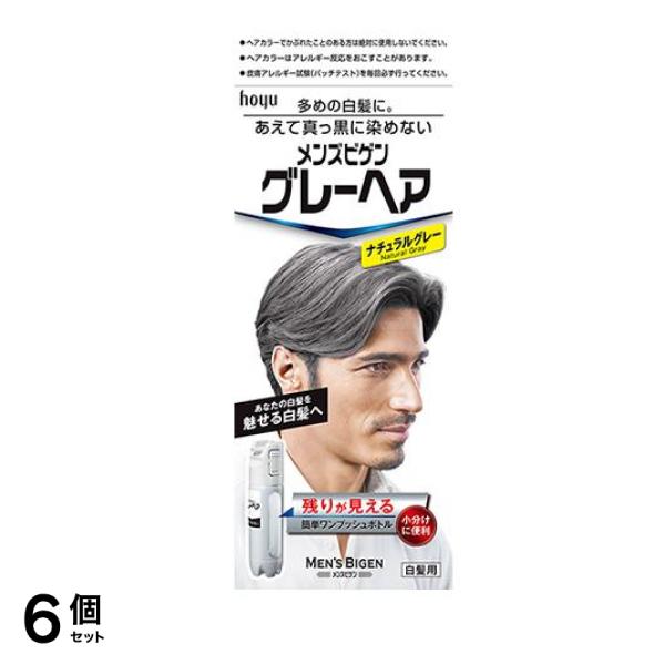 メンズビゲン グレーヘア ナチュラルグレー 40g (+40g) 6個セット