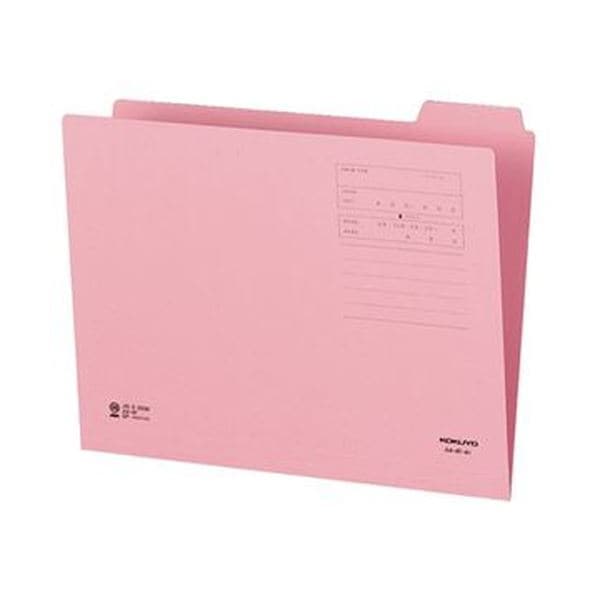 （まとめ）コクヨ 1/4カットフォルダー（カラー）A4 第4見出し ピンク A4-4F-4P 1セット（10冊）(×20セット)
