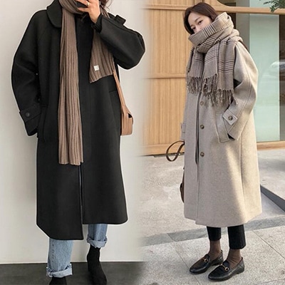 サイズ有S/M/Lチェスター チェスターコート 超ロングコート ラグランスリーブ レディース 秋冬コート 冬服 大きいサイズ カジュアル シンプル 韓国風 アウター ベージュdg026x1