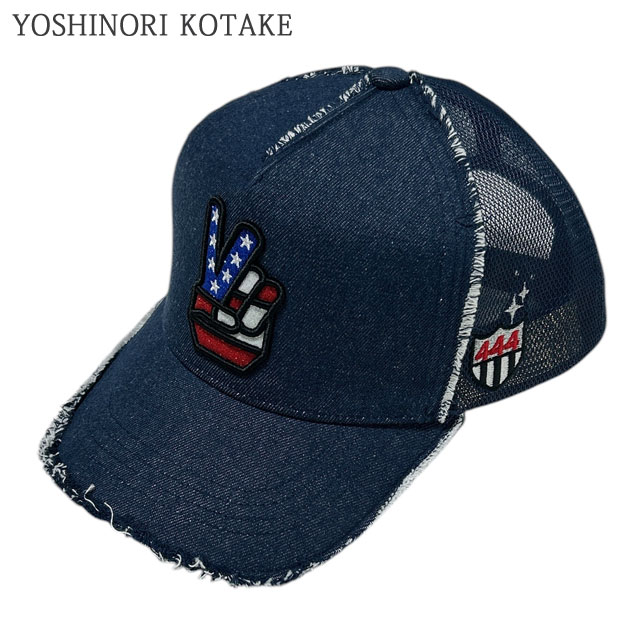 ヨシノリコタケ YOSHINORI KOTAKE PEACE LOGO MESH CAP ロゴ メッシュ キャップ トラッカー 251-001751-017