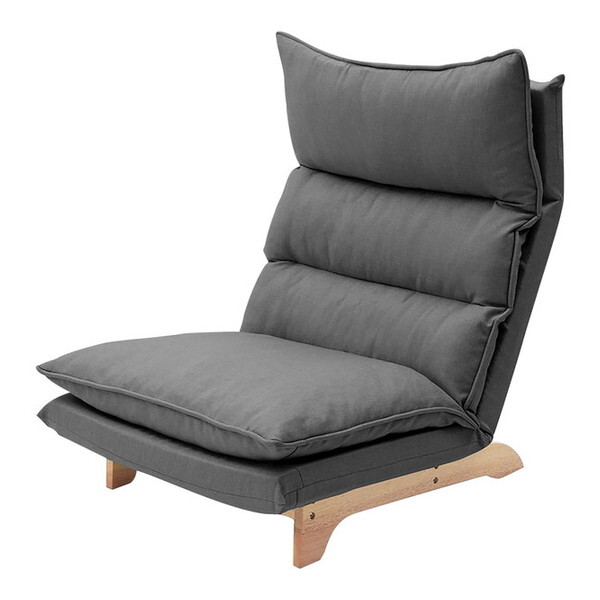 ホームテイスト SH-07-FRZ 脚付きリクライニングローソファ 1人掛け Cowser-カウザー- ダリアングレー メーカー直送 14,393円