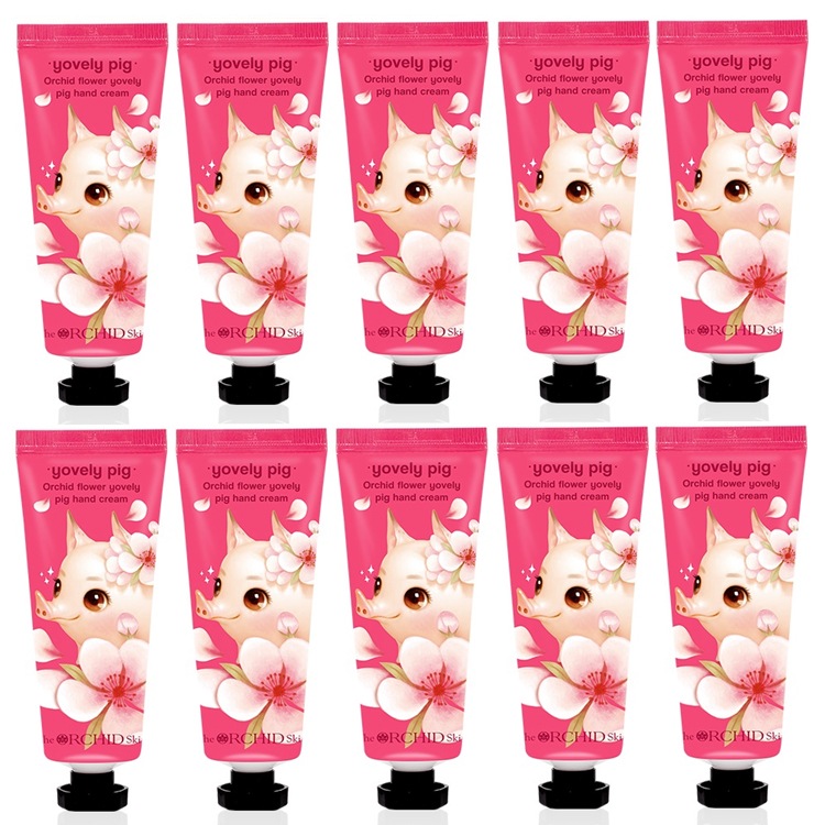オーキッド フラワー ヨブリー ピッグ ハンドクリーム 60mlｘ10個/韓国コスメ/Yovely Pig