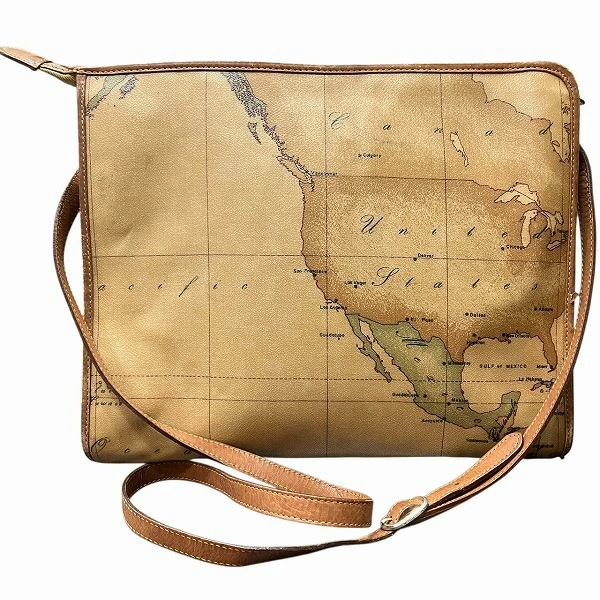 プリマ・クラッセ ショルダーバッグ 地図柄 バッグ ユニセックス 【中古】