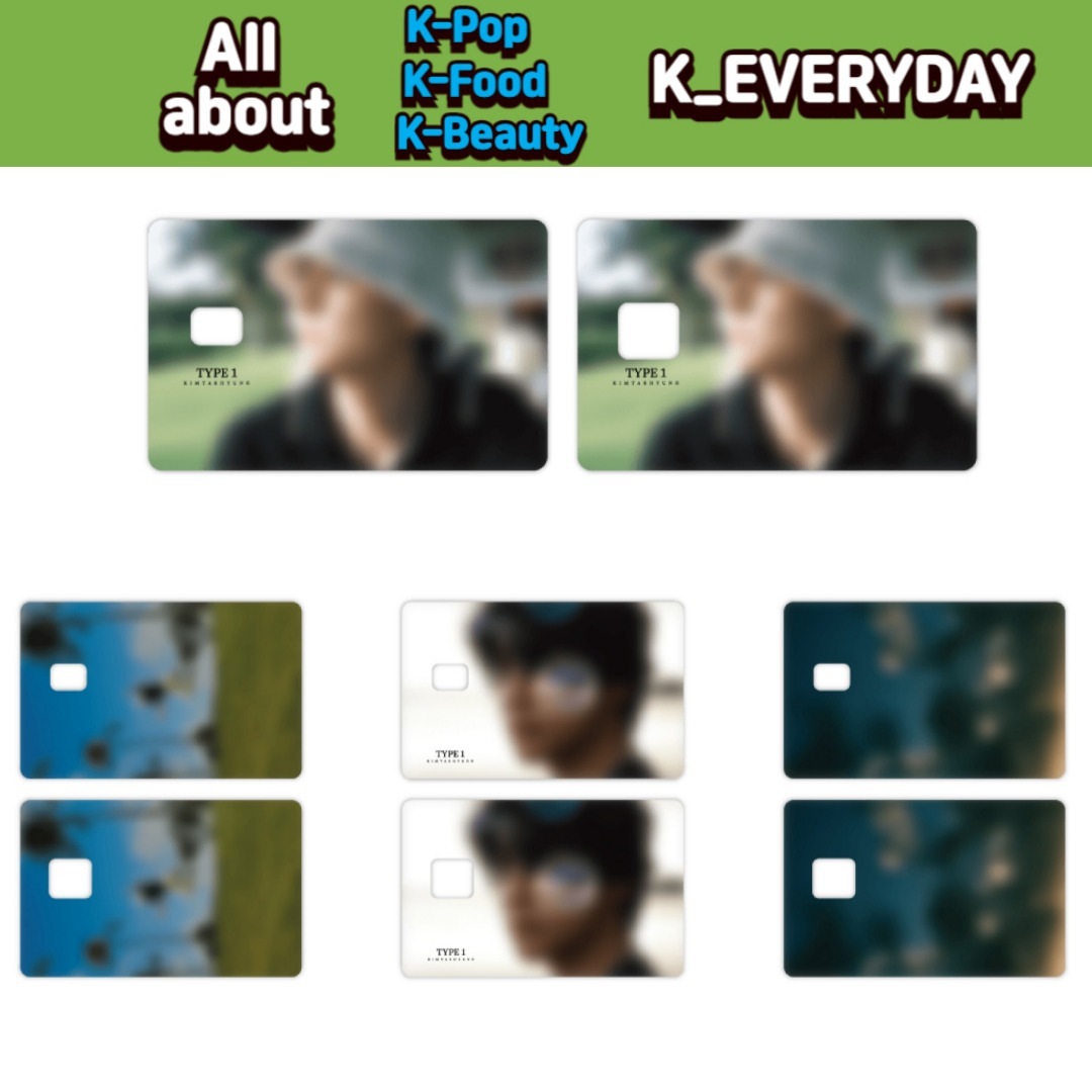 BTS V - CARD COVER STICKER SET/ V TYPE 1 [ARTSPACE: TYPE 1] OFFICIAL GOODS 並行輸入純正品