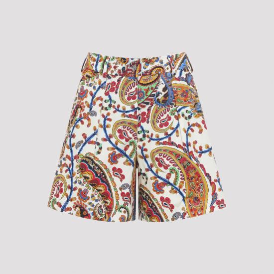 ETRO Women Shorts & Burmudas WREB0012 99SAEH1 X0801 MULTI WHITE