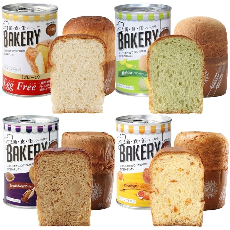 48缶セット 4種類から選べる アスト 新食缶ベーカリー 5年シリーズ 非常食 エッグフリー プレーン メロン 黒糖 オレンジ 100g 非常食