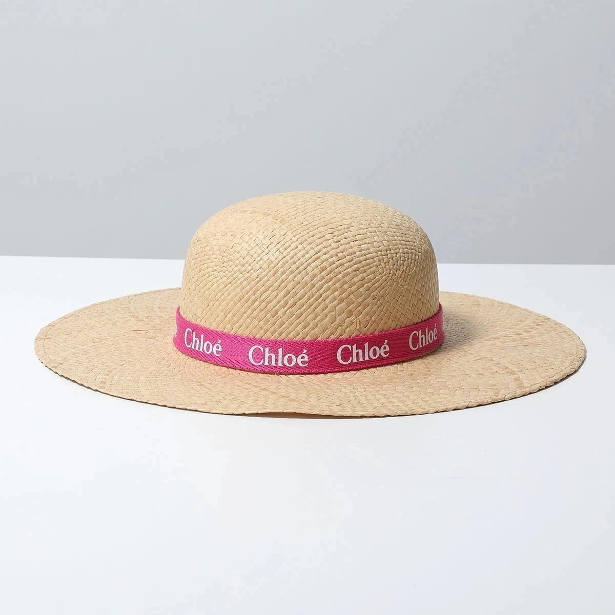 Chloe KIDS クロエ キッズ ハット C20050 ガールズ ロゴ 軽量 麦わら 帽子 S01 【mega】