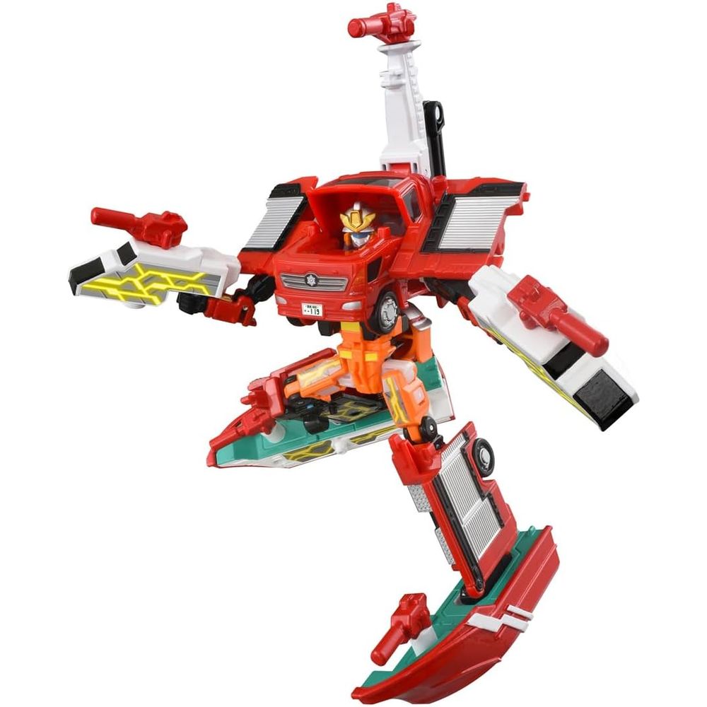 トミカ ジョブレイバー TJBDX ユナイトファイヤブレイバー 消防車&消防艇 合体セット ミニカー おもちゃ 3歳以上