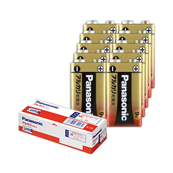アルカリ乾電池 9V形6LR61XJ/1S 1セット（10本）
