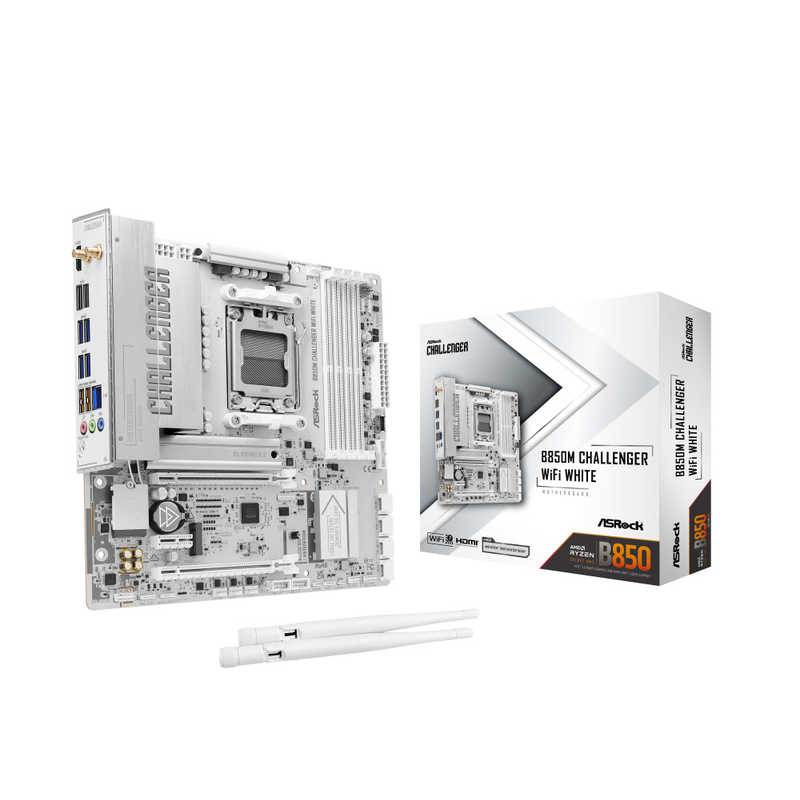 ASROCK　ASRock B850M Challenger WiFi White ［MicroATX］　B850MCHALLENGERWFWH