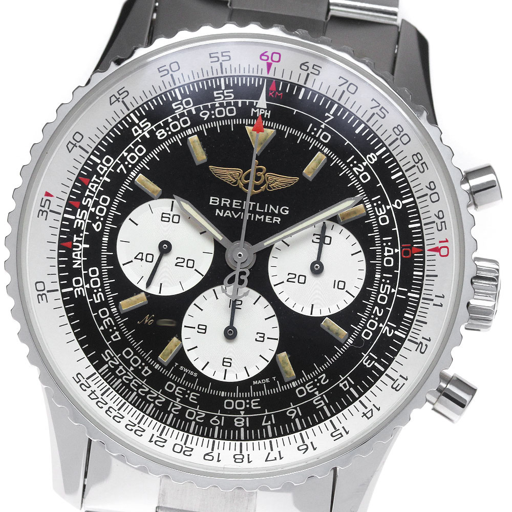 ブライトリング BREITLING A11022 ナビタイマー クロノグラフ 250本限定 レマニア 手巻き メンズ _835069【中古】