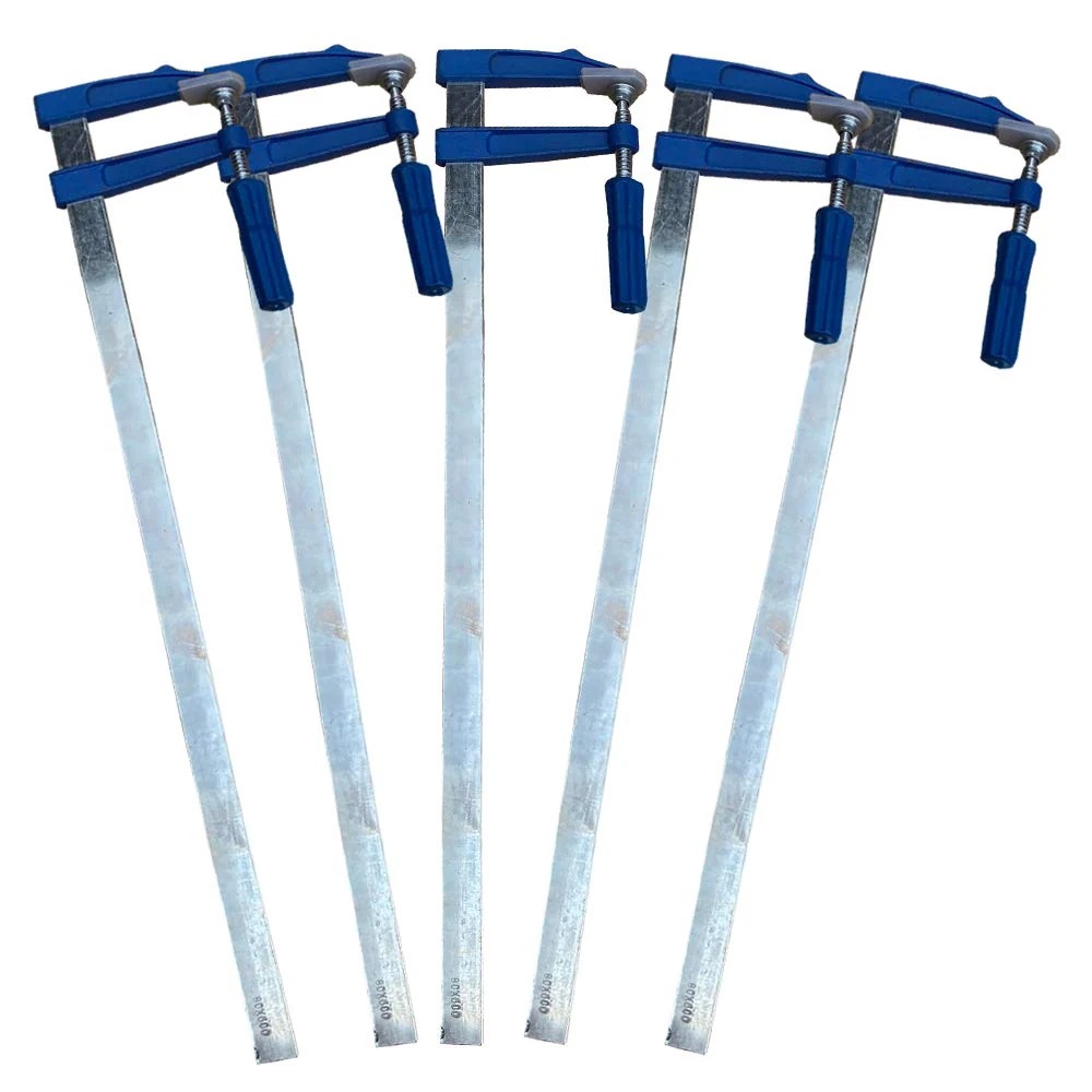 F型クランプL 120mmx1000mm 5本セット C型 L型 万力 グリップ ロック プライヤー L 120mmx1000mm