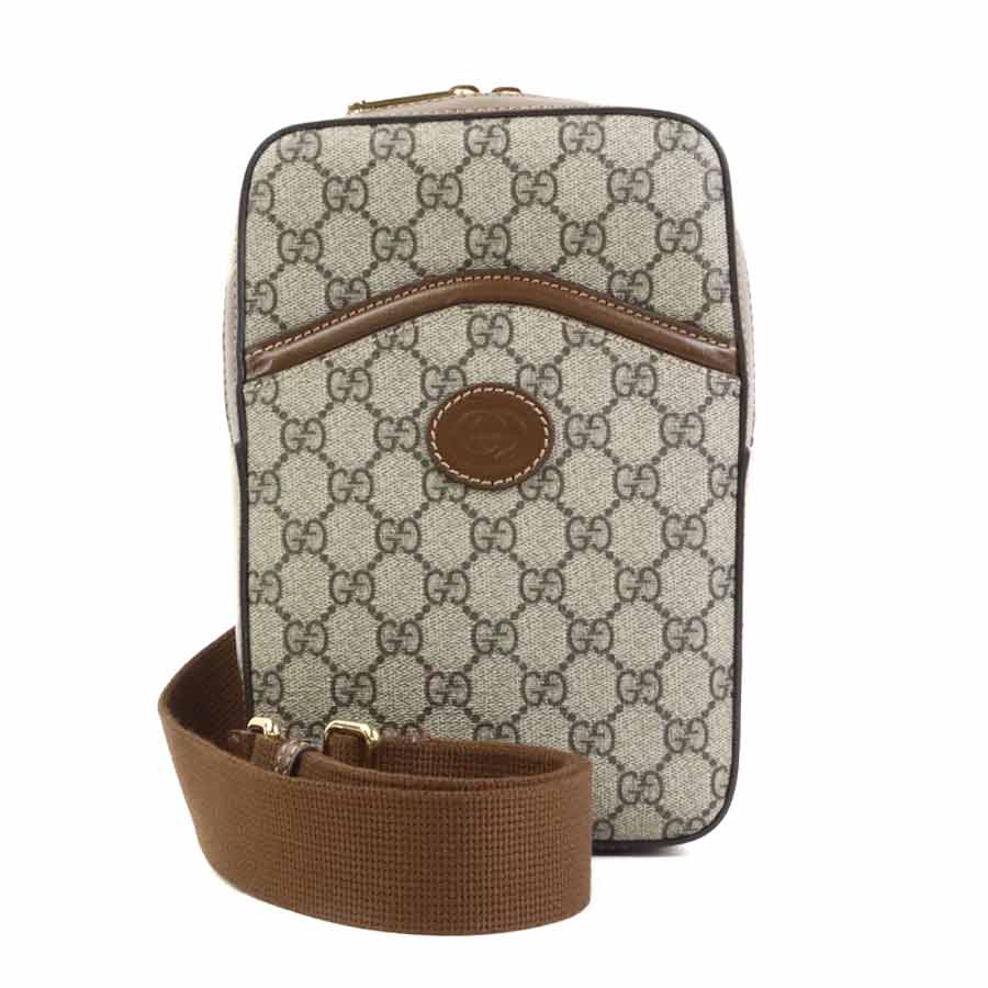グッチ GUCCI ボディバッグ GGスプリームキャンバス ブラウン ゴールド メンズ 696016 e60877aボディバッグ