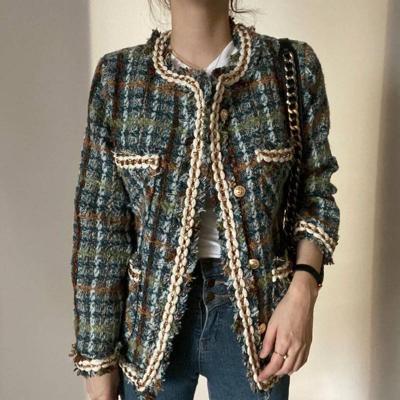 レディース ジャケット 人気 通販 おすすめ シック ショート コート アウター 袖あり 長袖 ラウンドネック 刺繍 ふわふわ 大人 おしゃれ レトロ アジアン こなれ感 マニッシュ キュート ボ