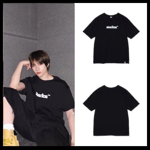 [韓國正品店][TXT ボムギュ着用] BASIC BIG LOGO T SHIRT- Black/ White