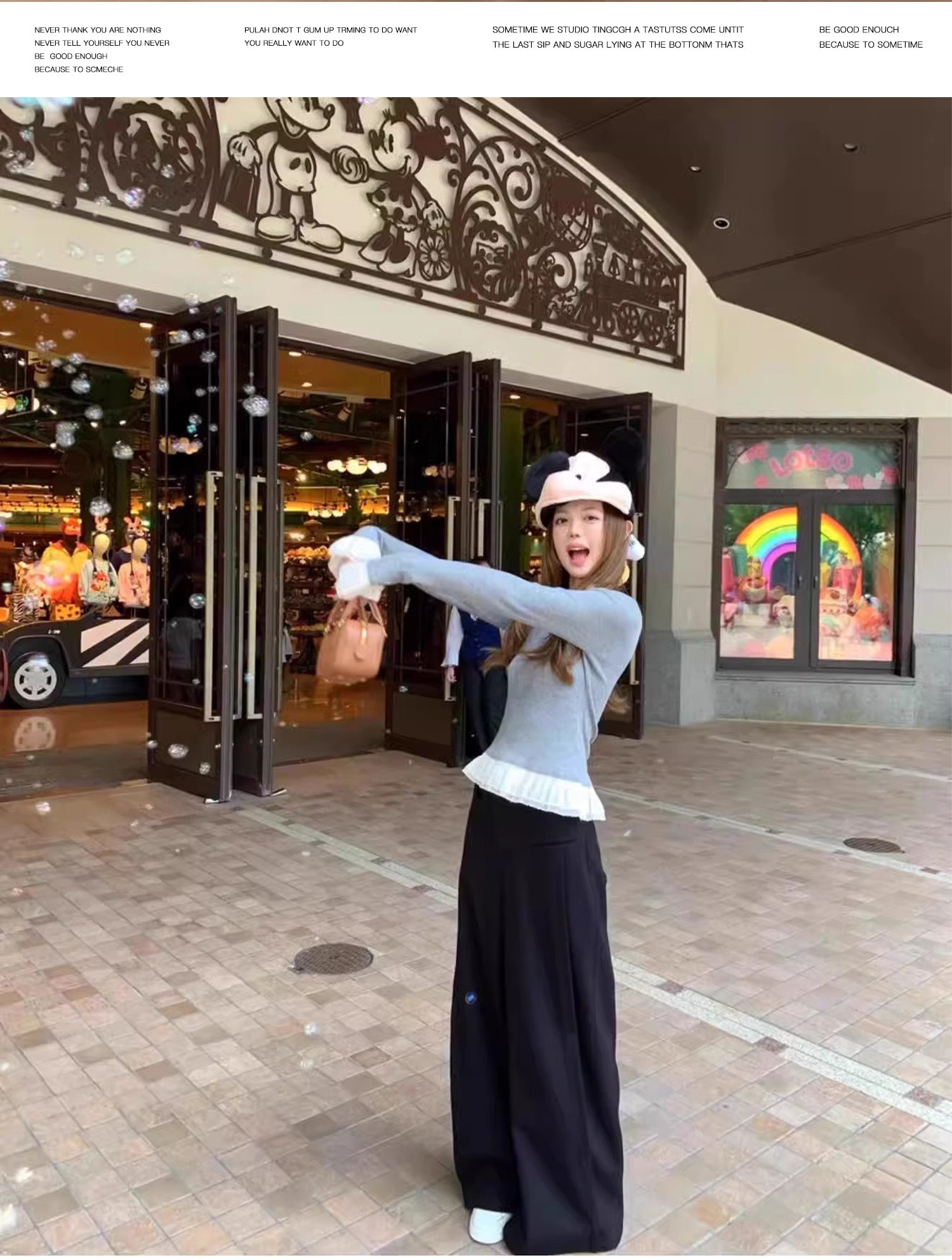 韓国系 オルチャン グレー スラックス レディース 夏 ハイウエスト ワイドパンツ ストレート 床引き 長ズボン