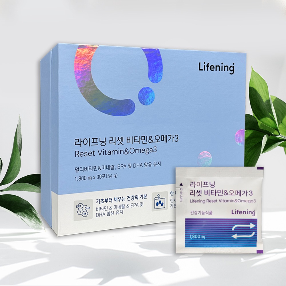 ライフニング リセットビタミン＆オメガ3 1,800mg×30包（54g）