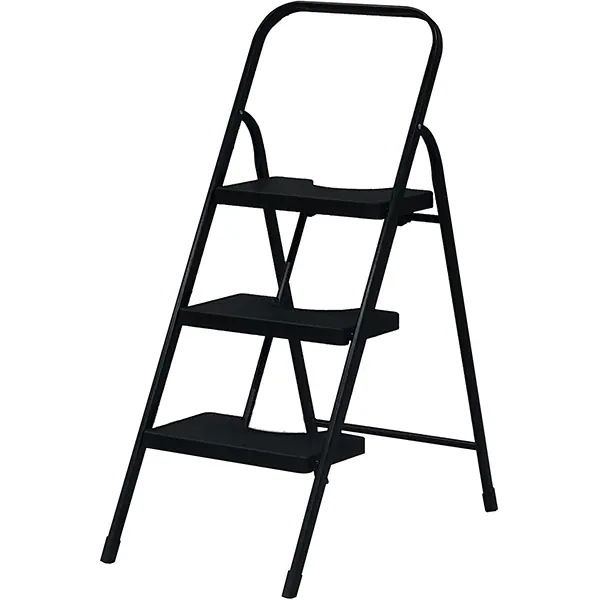 ステップ・イージー3段 踏み台 幅41×奥行78.5×高さ100cm ブラック SE-4110 BK